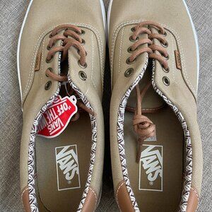 VANS Era 59, Khaki Brown Canvas & Leather accents NEW IN BOX Men 11.5 Women 13